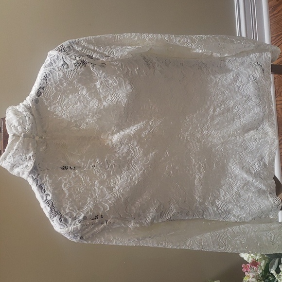 Nwt Elie Tahari large lace top streachy - Picture 8 of 13